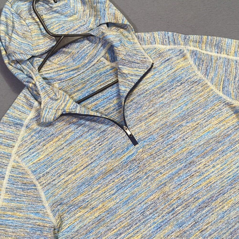 Lululemon Surge Warm Hoodie Men's L (estimated) Space Dye Camo Pullover 1/4 Zip